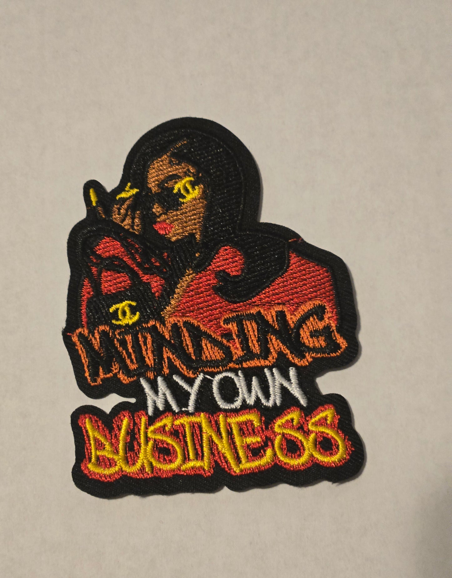 Minding My Own Business CC Iron On Patch