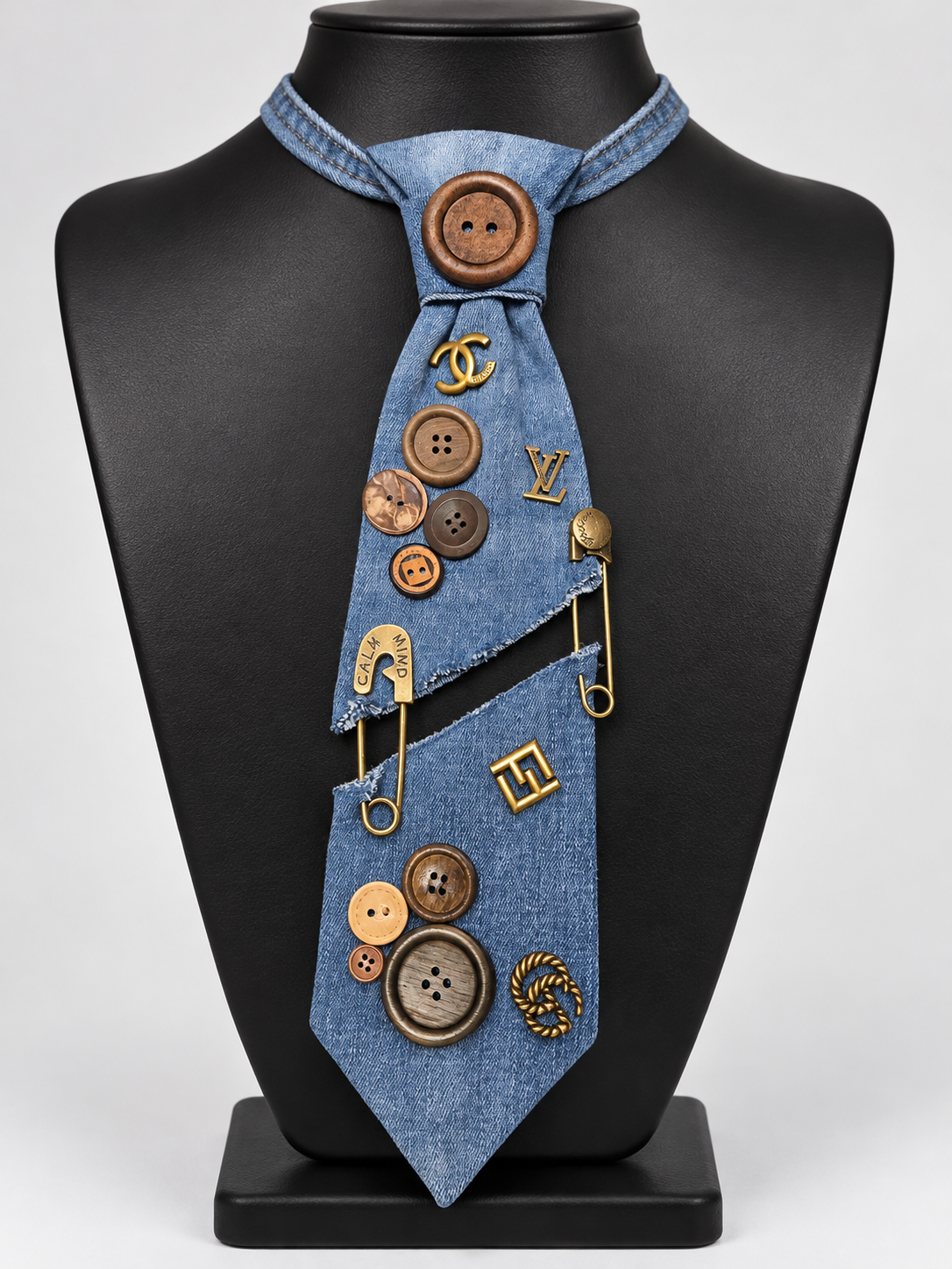 Vintage Button Necktie