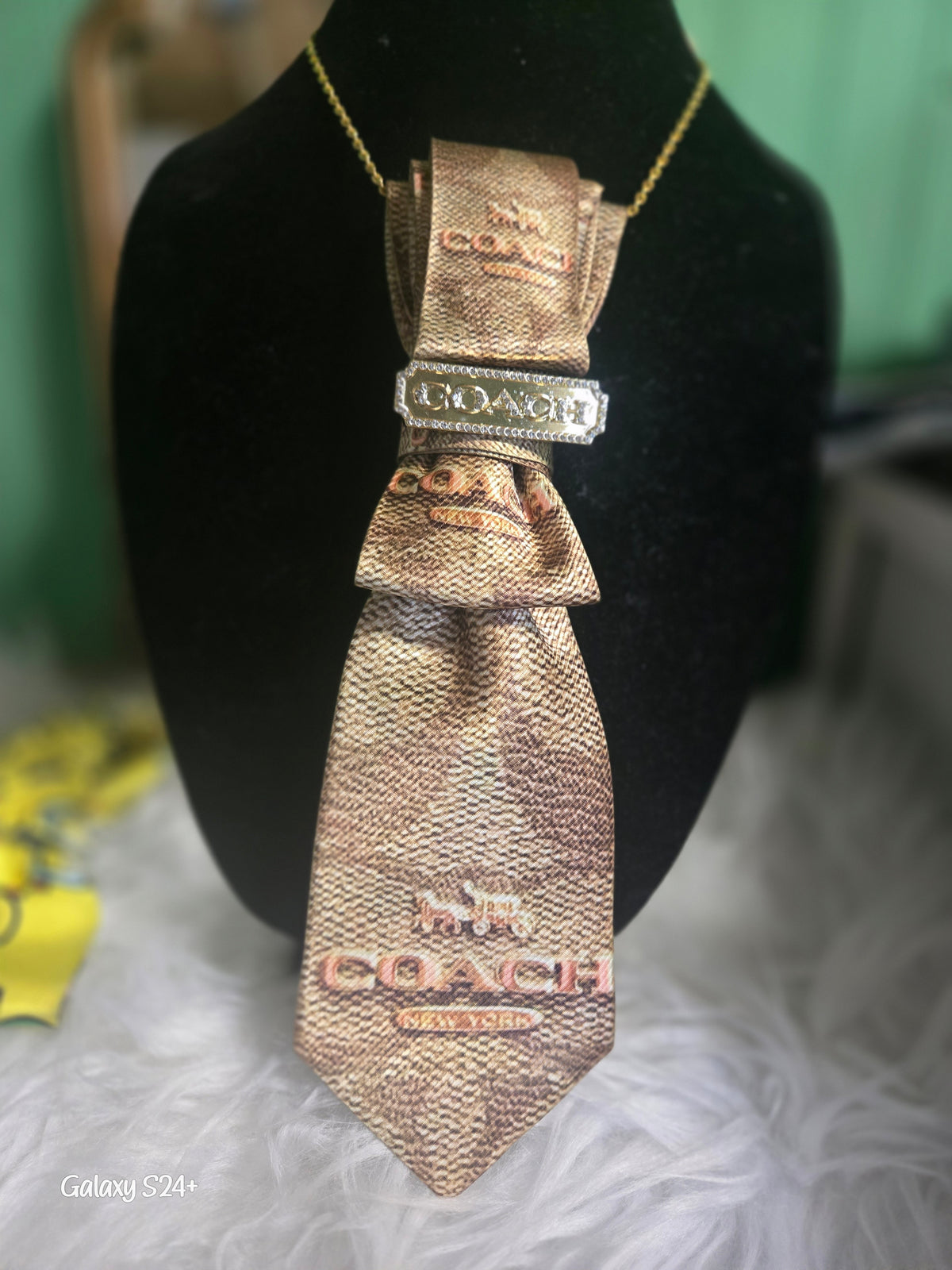 Coach Inspired Necklace Tie