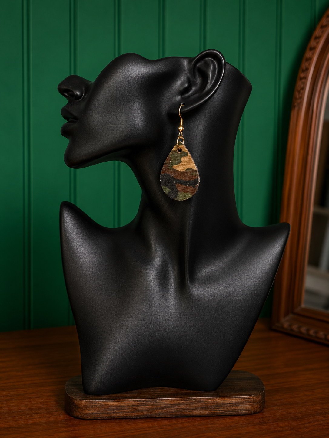 Handcrafted Camo Earrings