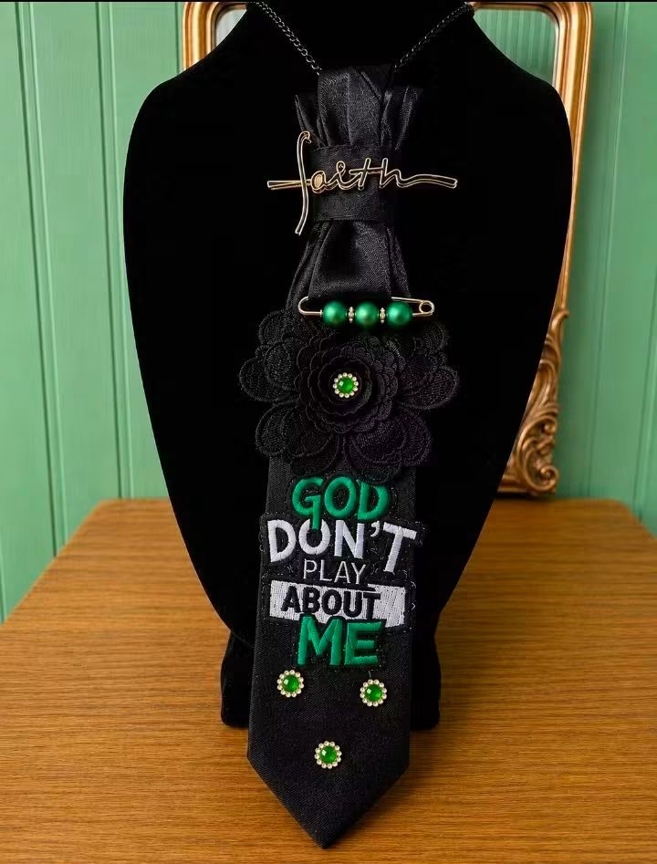 God Don't Play About Me Necklace Tie