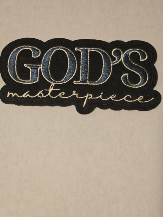 God's Masterpiece Iron On Patch