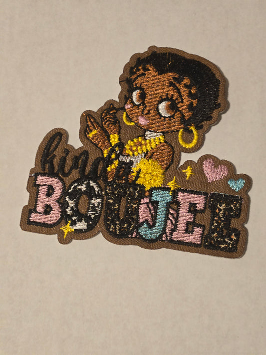 Kinda Boujee Iron On Patch