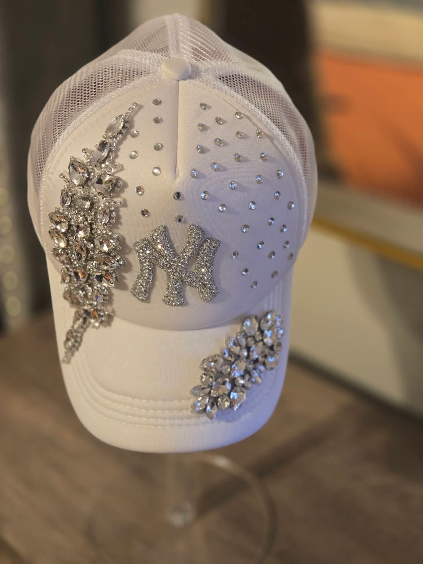 White NY Trucker Hat