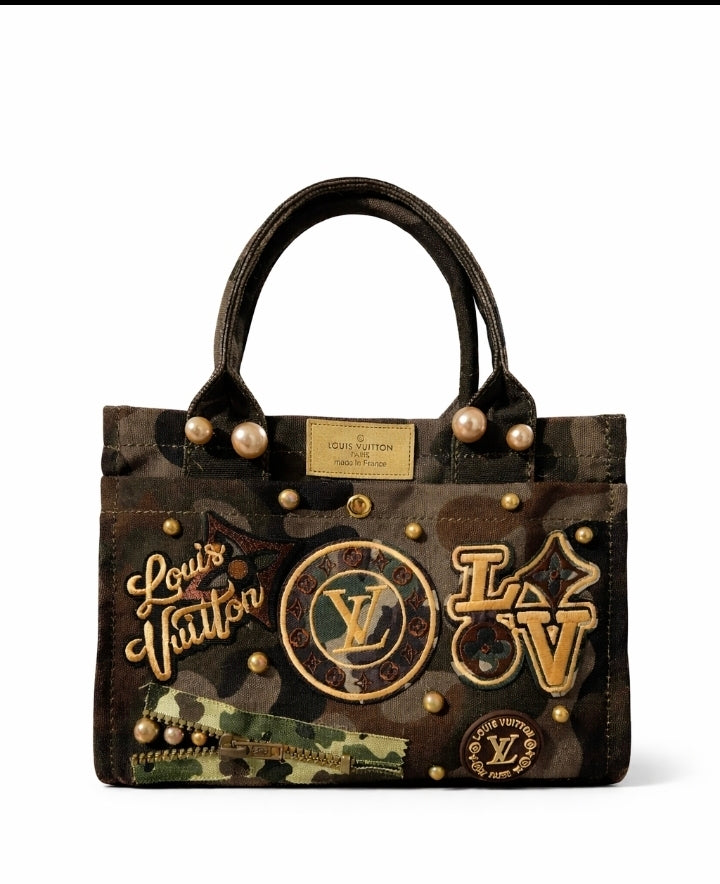 Camo Junk Tote - Ready to Ship