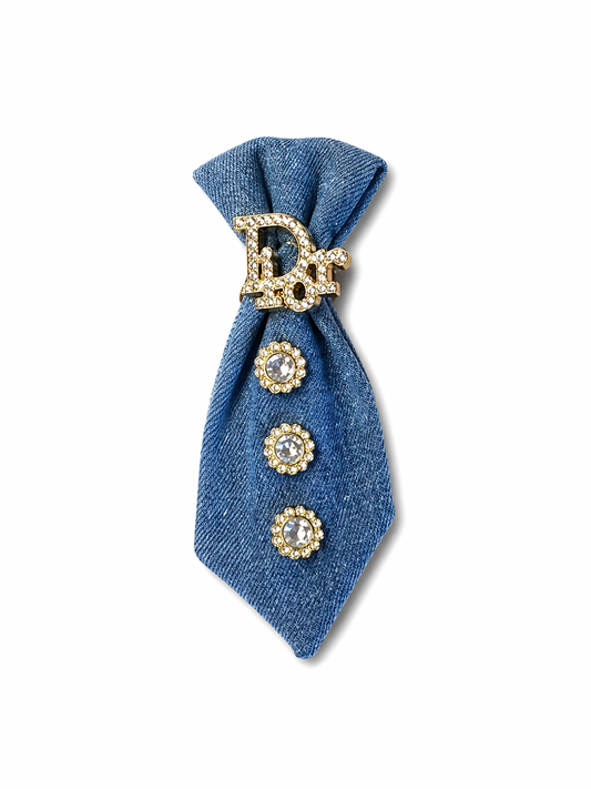 Crystal Designer Inspired Mini Tie Brooch