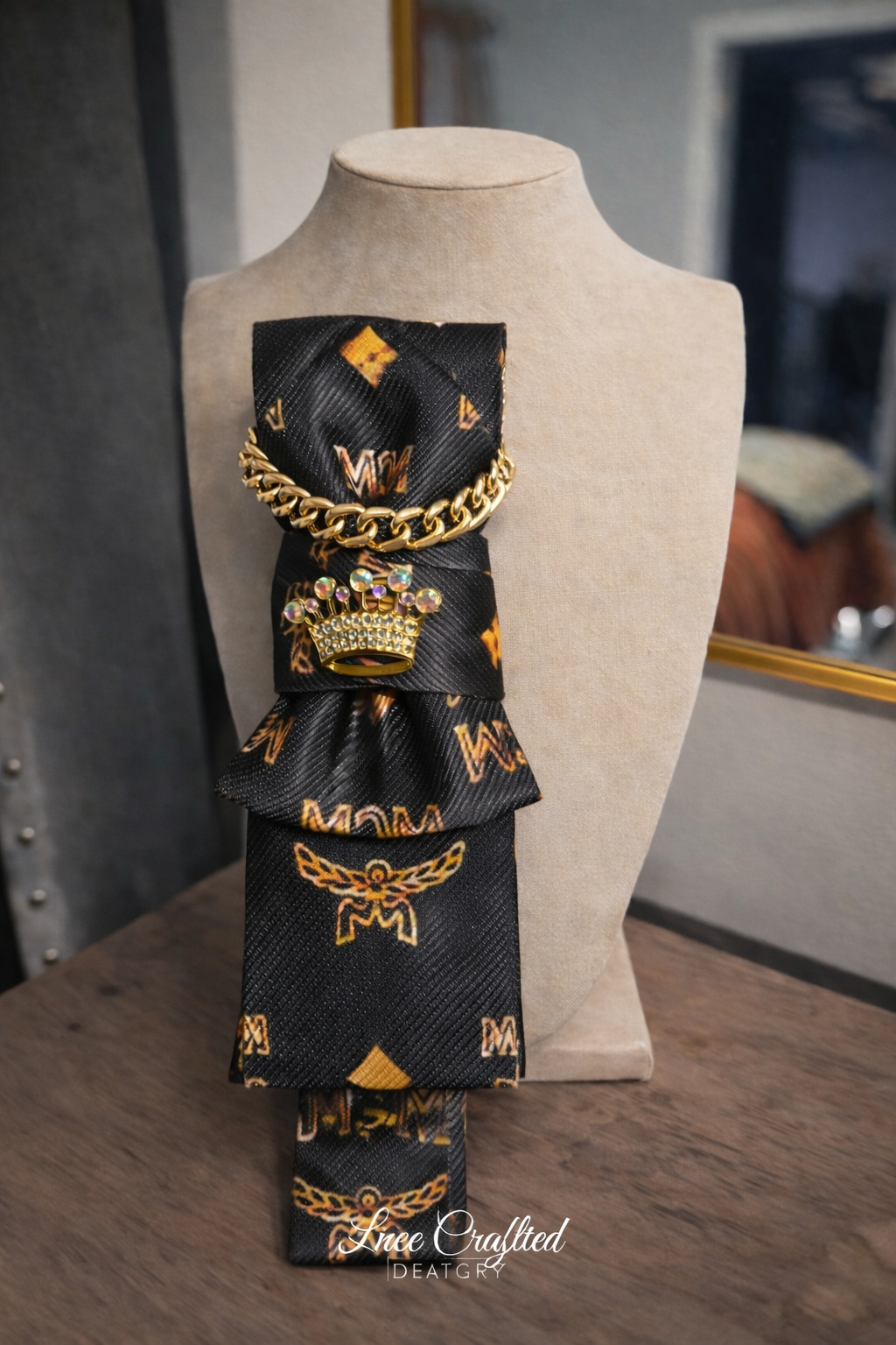 MCM Inspired Women's Necklace Tie