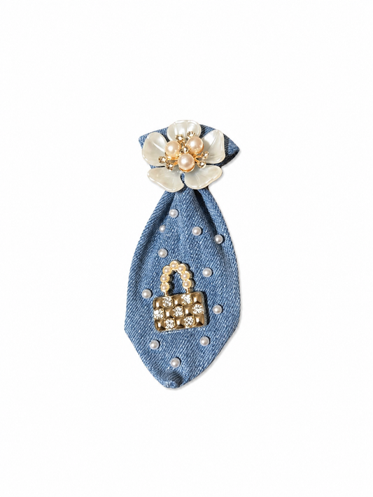 Mother Of Pearl Mini Tie Brooch