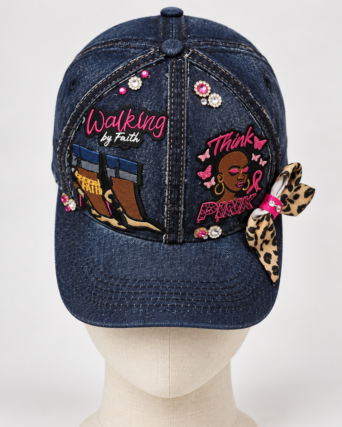 Walking By Faith "Think Pink" - Breast Cancer Hat