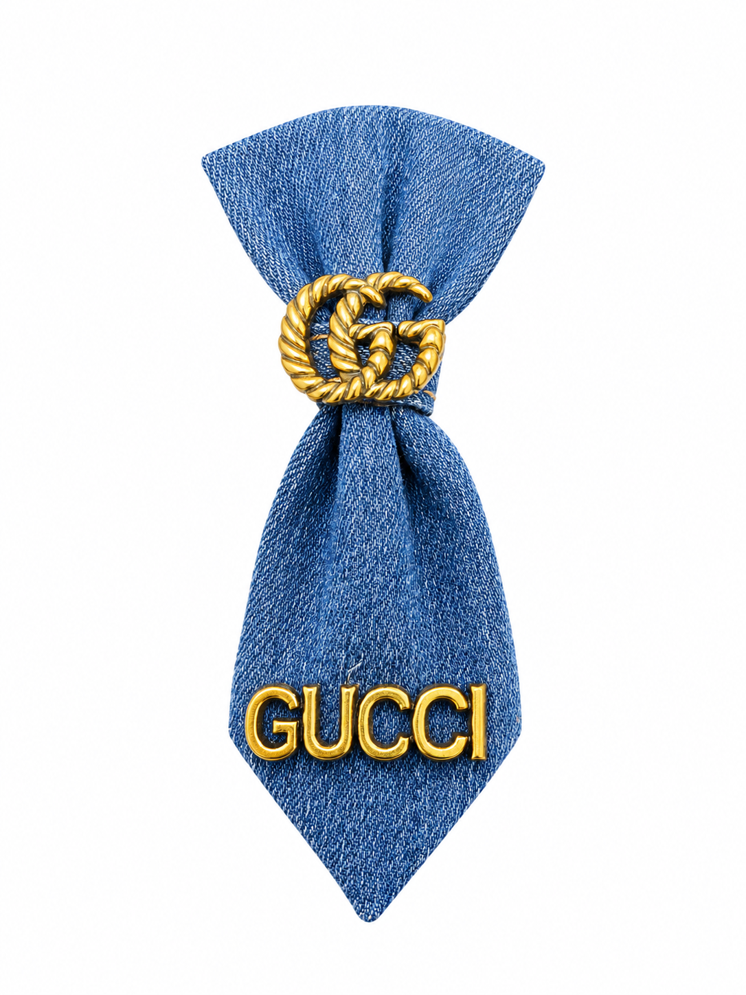 Gucci Inspired Denim Mini Brooch