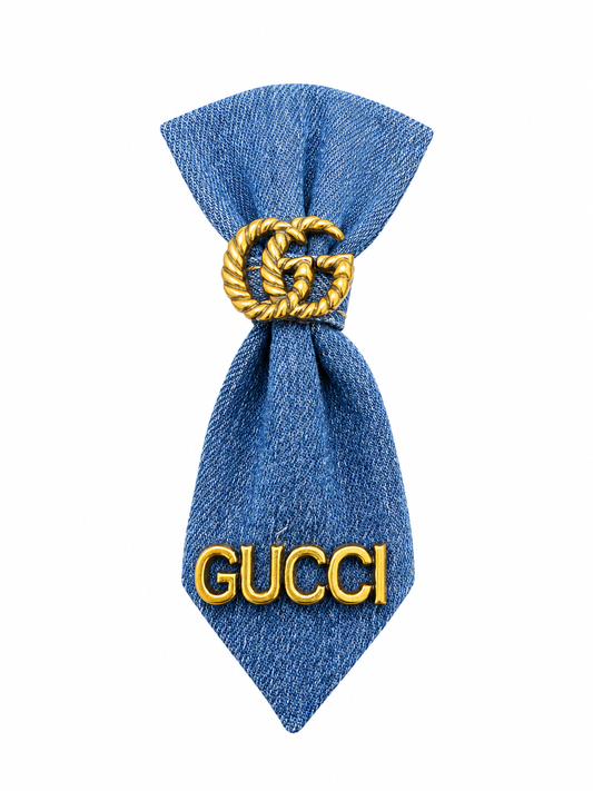 Gucci Inspired Denim Mini Brooch - Made to order