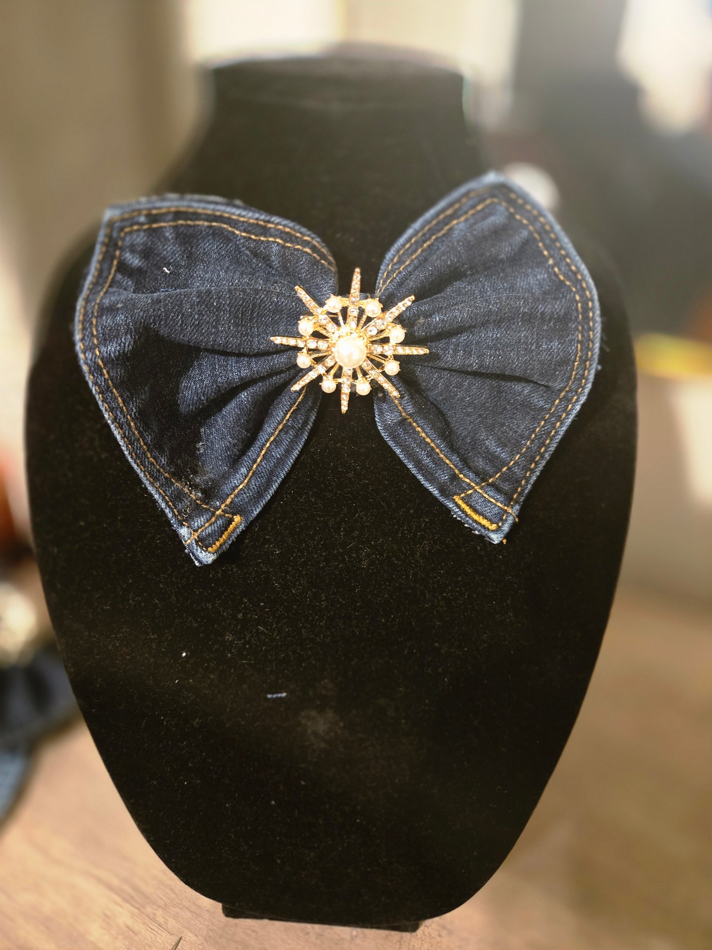 Denim Bow Tie