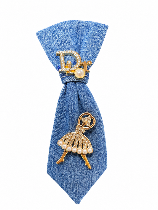 Dior Ballerina Mini  Tie Brooch - Made to order