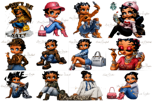 Betty Boop DTF Transfer Sheets Bundle